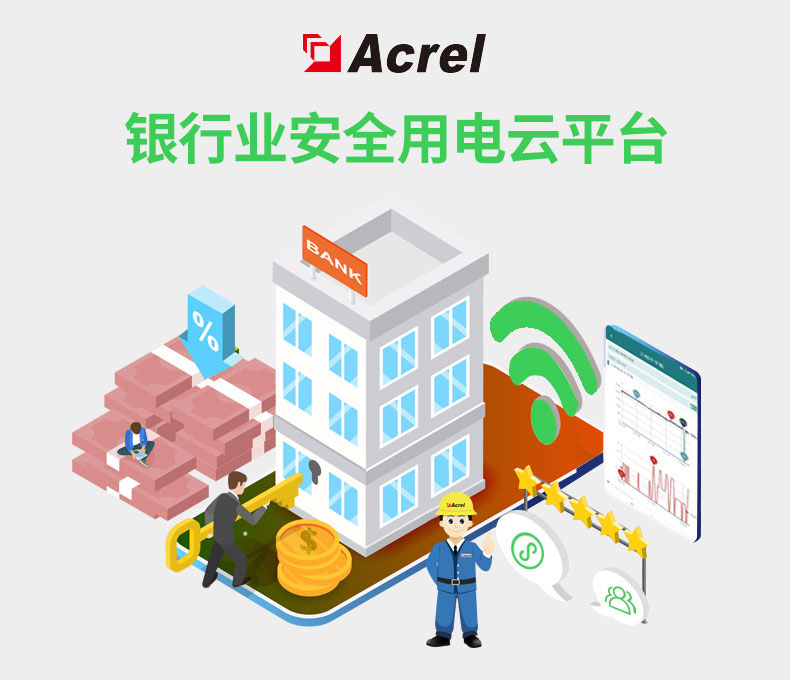 銀行網(wǎng)點安全用電管理平臺組成結構
